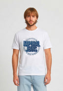T-shirt manches courtes regular blanc coton TYLER