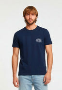 T-shirt manches courtes regular bleu marine coton VADI
