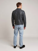 VILLY Leather Jacket - Vintage Black