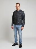 VILLY Leather Jacket - Vintage Black