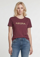 JASIC Slim Fit Stretch Cotton Short-Sleeve T-Shirt - Burgundy