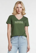 LIA Slim Fit Stretch Cotton Short-Sleeve T-Shirt - Khaki