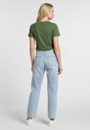 LIA Slim Fit Stretch Cotton Short-Sleeve T-Shirt - Khaki