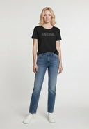 FARO Slim Fit Stretch Cotton Short-Sleeve T-Shirt - Black