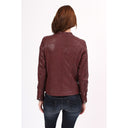 ARYA Leather Jacket - Burgundy