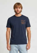 T-shirt manches courtes regular bleu marine coton