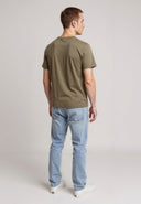 T-shirt manches courtes slim khaki coton stretch