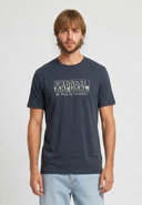 T-shirt manches courtes regular bleu marine coton