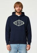 BENNI Regular Fit Cotton-Polyester Hoodie - Navy