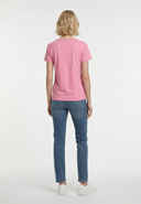 FARO Slim Fit Stretch Cotton Short-Sleeve T-Shirt - Pink