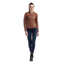 ISA Leather Jacket - Cognac