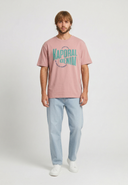 JAVA Regular Fit Cotton Short-Sleeve T-Shirt - Dusty Rose