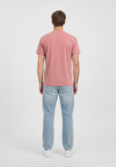 T-shirt manches courtes regular vieux rose coton JAVA