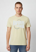 T-shirt manches courtes regular jaune coton