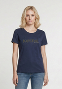 T-shirt bleu marine en coton KREW