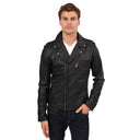 Perfecto noir en cuir LARS