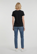 LION Slim Fit Stretch Cotton Short-Sleeve T-Shirt - Black