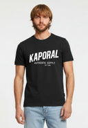 T-shirt manches courtes slim noir coton stretch