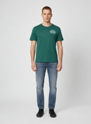 T-shirt manches courtes regular vert coton