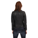 Perfecto noir en cuir OXANNA