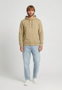 POWEL Regular Fit Cotton-Polyester Hoodie - Khaki