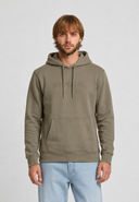 Sweat à capuche regular khaki coton polyester POWEL