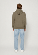 POWEL Regular Fit Cotton-Polyester Hoodie - Khaki