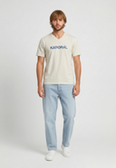 RALY Slim Fit Stretch Cotton Short-Sleeve T-Shirt - White