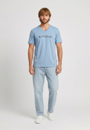 RALY Slim Fit Stretch Cotton Short-Sleeve T-Shirt - Sky Blue