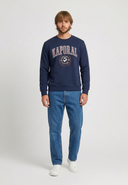 Sweatshirt regular bleu marine coton polyester RAMS