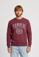 Sweatshirt regular rouge bordeaux coton polyester RAMS