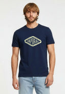 T-shirt manches courtes regular bleu marine coton