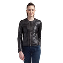 SUZETTE Leather Jacket - Black