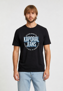 T-shirt manches courtes regular noir coton TYLER