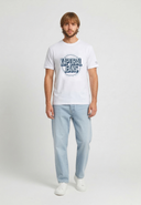 TYLER Regular Fit Cotton Short-Sleeve T-Shirt - White