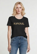 THUNDER Regular Fit Cotton Short-Sleeve T-Shirt - Black