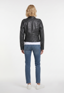 Veste noire en cuir DAISY, femme – vue 3