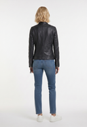 Veste noire en cuir DITA, femme – vue 3