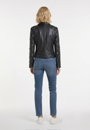 Veste noire en cuir GABIE, femme – vue 3