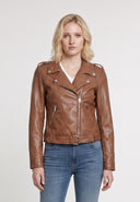Perfecto cognac en cuir GILLA, femme – vue 2