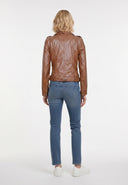 Perfecto cognac en cuir GILLA, femme – vue 3