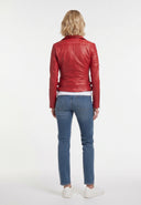 Perfecto rouge en cuir RAFAELA