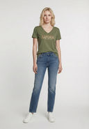 T-shirt kaki en coton KREW