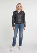 Perfecto noir en cuir FREDDIE, femme – vue 1