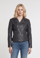 Perfecto noir en cuir FREDDIE, femme – vue 2