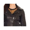 Perfecto noir en cuir ROXETTE, femme – vue 2