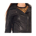Perfecto noir en cuir ROXETTE, femme – vue 4